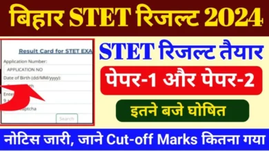 Bihar STET Result 2024