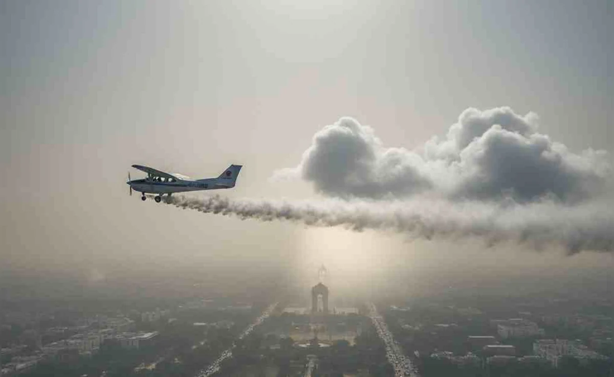 कृत्रिम बारिश दिल्ली: 29 अक्टूबर को क्लाउड सीडिंग का पहला प्रयोग