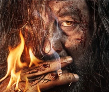 Sanjay Dutt in his intense, rugged avatar as Ballu in the first look of Khalnayak Returns. The iconic anti-hero is back after 33 years with a dark and fearless expression."