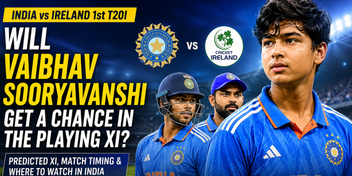 Vaibhav Sooryavanshi ahead of India's 1st T20I against Ireland