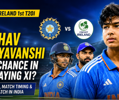 Vaibhav Sooryavanshi ahead of India's 1st T20I against Ireland
