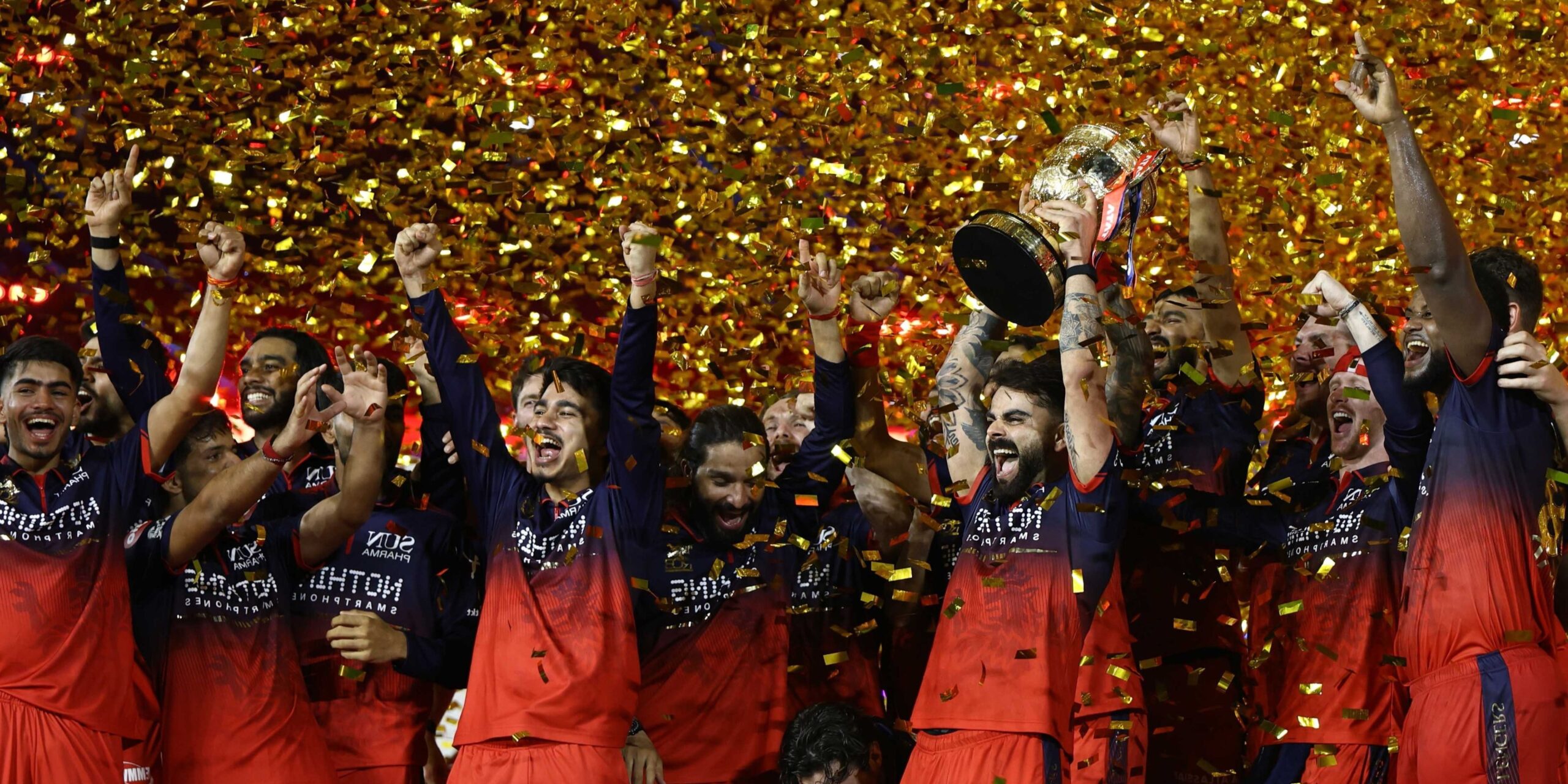 RCB VS GT Final: Virat Kohli celebrates after Royal Challengers Bengaluru defeated Gujarat Titans in the IPL 2026 Final.