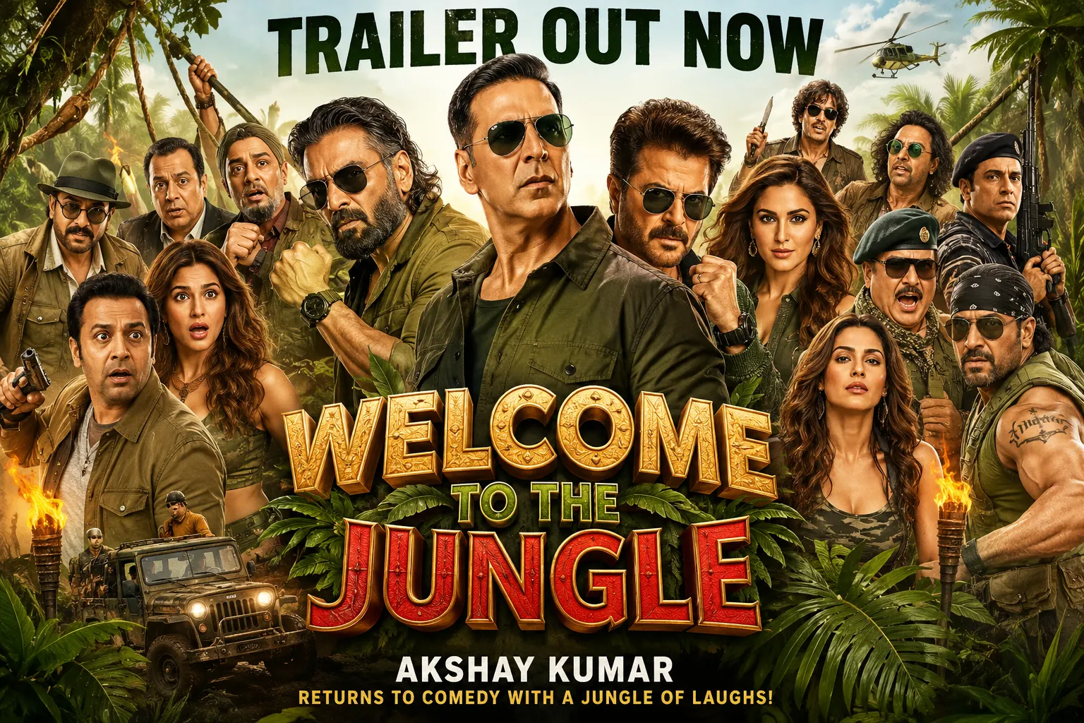 Akshay Kumar in Welcome To The Jungle trailer
