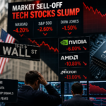 Big Tech stocks slump as Wall Street investors react to chip losses and AI demand worries