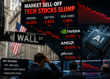 Big Tech stocks slump as Wall Street investors react to chip losses and AI demand worries
