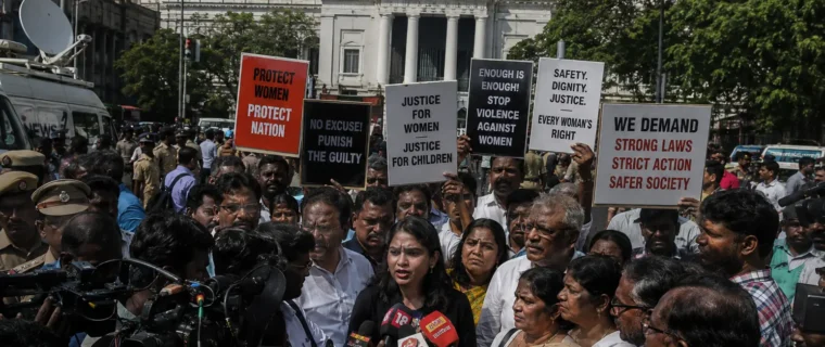 Crimes against women in Tamil Nadu become a major political flashpoint in Chennai