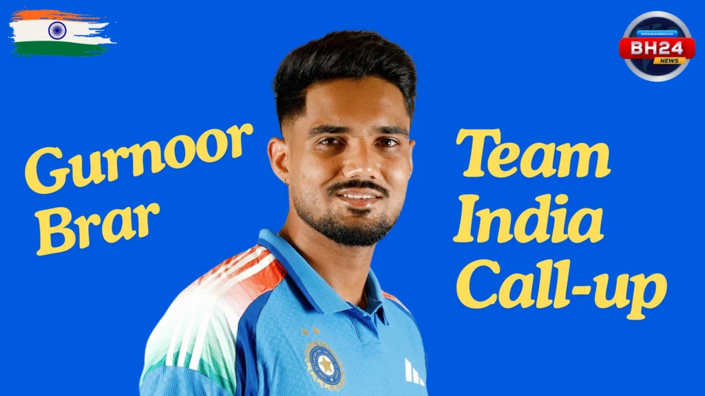Gurnoor Brar after earning a place in India's Afghanistan squad