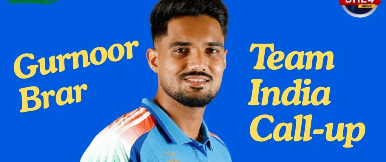 Gurnoor Brar after earning a place in India's Afghanistan squad