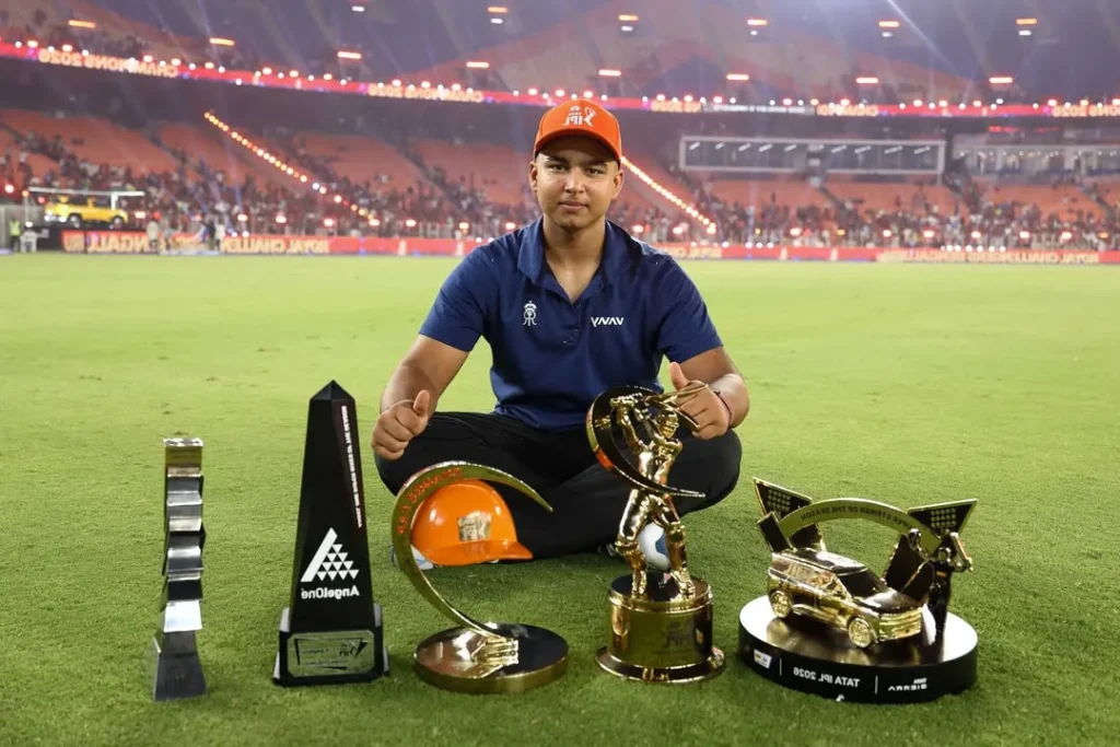 Vaibhav Sooryavanshi IPL 2026 awards including Orange Cap, MVP, records and achievements
