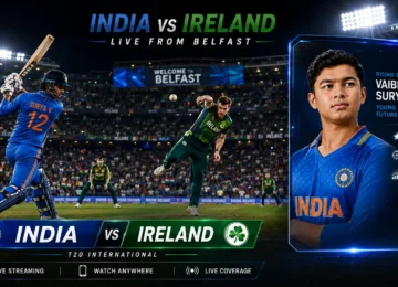 IND vs IRE 2nd T20I live streaming details for India vs Ireland cricket match in Belfast 2026