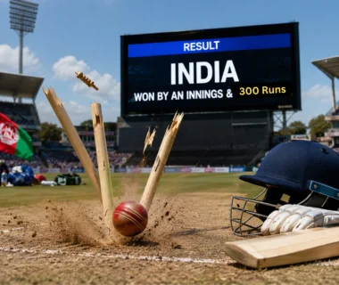 India record Test win over Afghanistan as Manav Suthar celebrates his debut spell