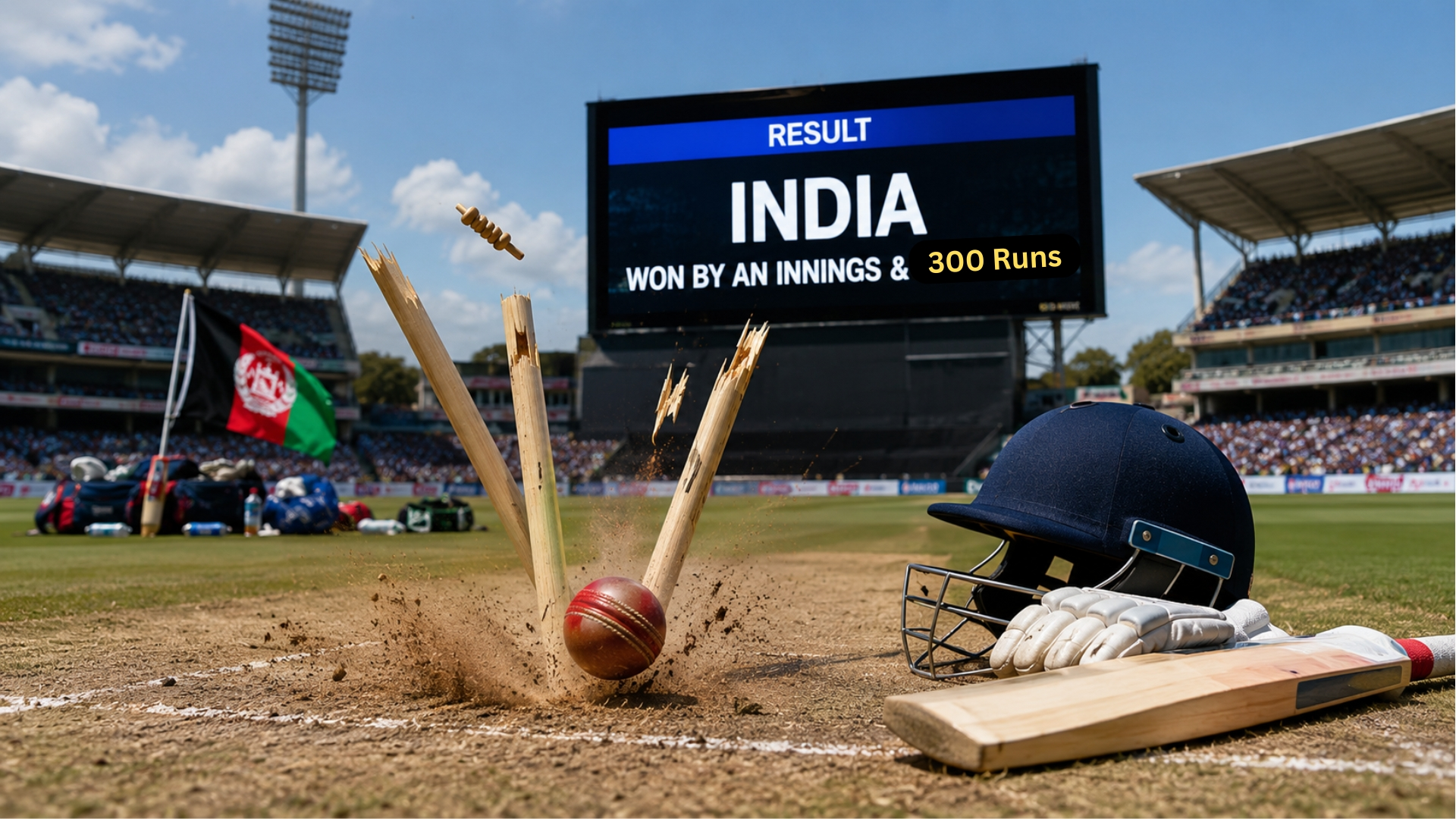 India record Test win over Afghanistan as Manav Suthar celebrates his debut spell
