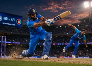 Shubman Gill captaining Team India during the India vs Afghanistan 2026 schedule.