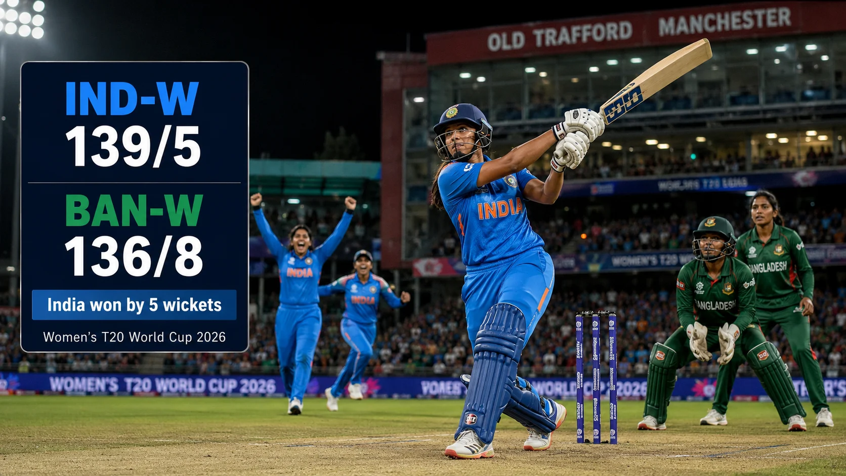 Shafali Verma in the India vs Bangladesh Women’s T20 World Cup 2026 match