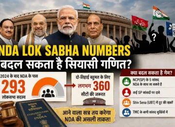 NDA Lok Sabha numbers में संभावित बदलाव दिखाता लोकसभा का राजनीतिक गणित