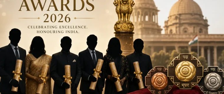Padma Awards 2026 ceremony at Rashtrapati Bhavan with top honourees