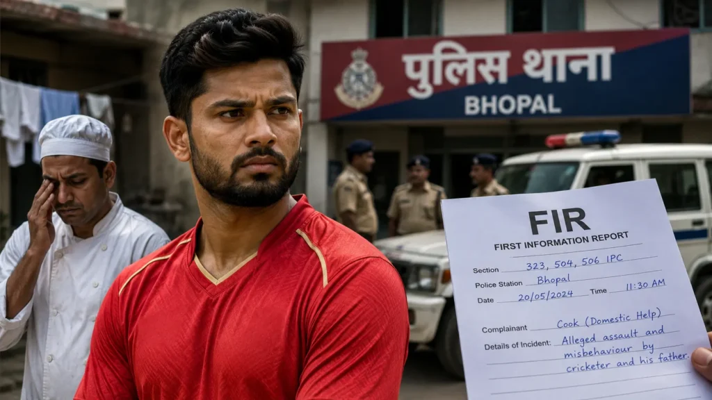 Shashank Singh FIR registered in Bhopal following allegations made by a family cook