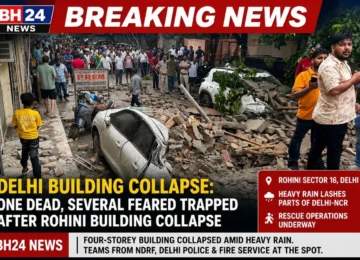 Delhi Building Collapse: One Dead, Several Feared Trapped After Rohini Building Collapse