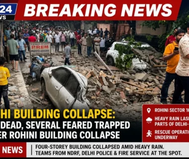 Delhi Building Collapse: One Dead, Several Feared Trapped After Rohini Building Collapse