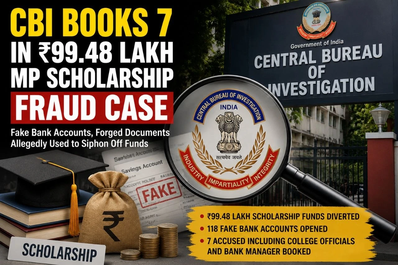 CBI Books 7 in ₹99.48 Lakh MP Scholarship Fraud Case