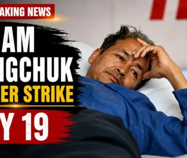 Sonam Wangchuk during his Day 19 hunger strike at Jantar Mantar in New Delhi.