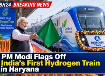 India's First Hydrogen Train has been flagged off by Prime Minister Narendra Modi in Haryana