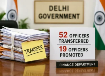 Delhi Finance Department Transfer के बाद वित्त विभाग में प्रशासनिक फेरबदल का सांकेतिक चित्र।