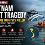 Rescue teams search the sea after the Vietnam boat tragedy near Phu Quoc Island.