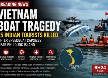 Rescue teams search the sea after the Vietnam boat tragedy near Phu Quoc Island.