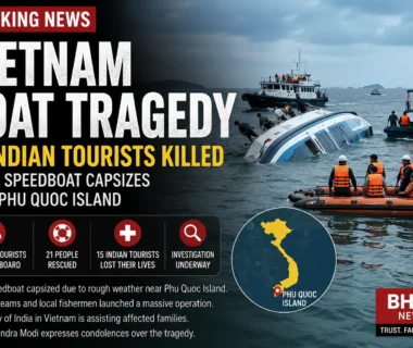 Rescue teams search the sea after the Vietnam boat tragedy near Phu Quoc Island.