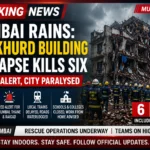 Mumbai rains cause flooding and building collapse in Mankhurd