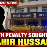 Tahir Hussain appears in court during the sentencing hearing in the Ankit Sharma murder case linked to the 2020 Delhi riots.