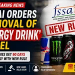 FSSAI proposes replacing the 'energy drink' label on popular beverages as part of new food labeling regulations.