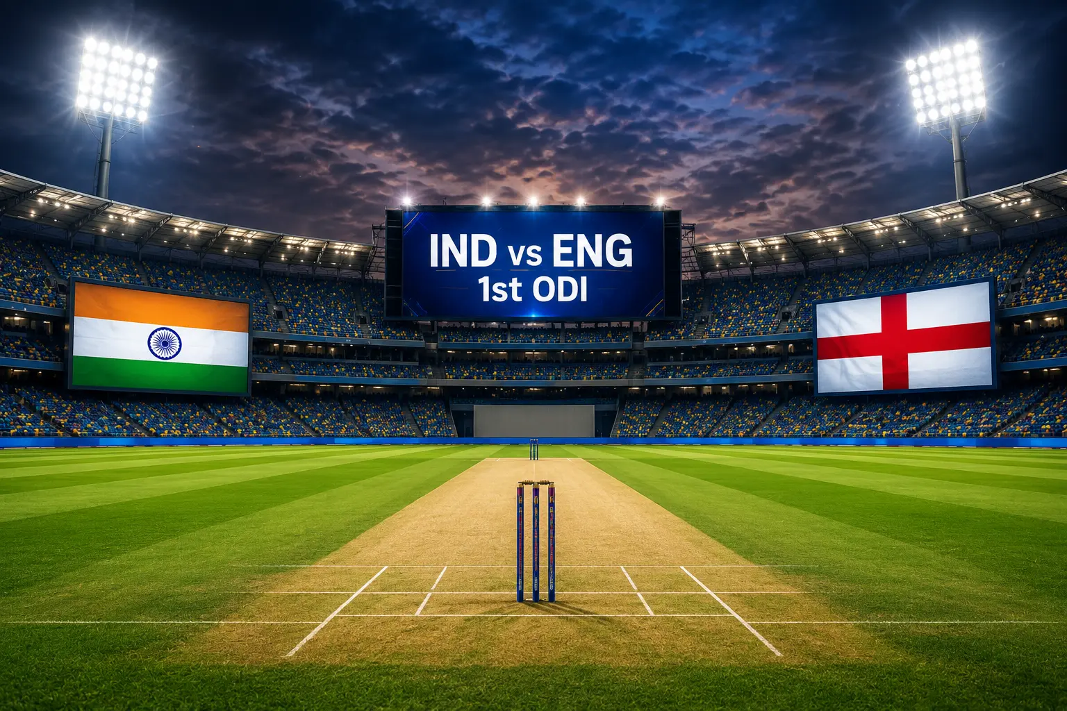 Edgbaston Cricket Ground ahead of the India vs England 1st ODI.