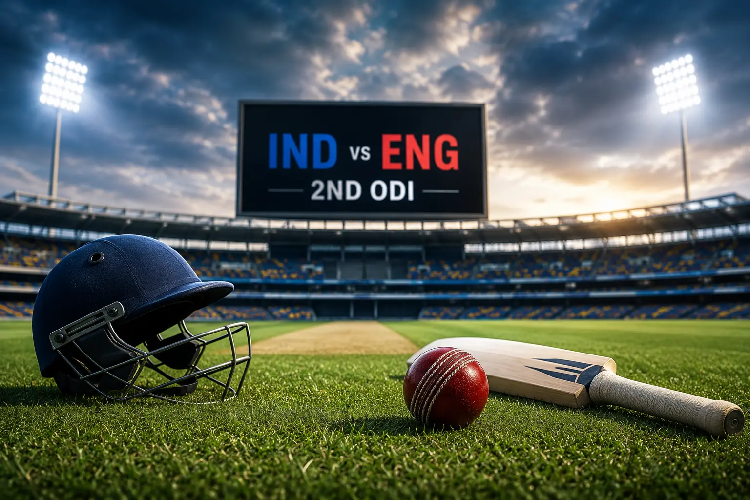Representational image of a cricket stadium during the IND vs ENG 2nd ODI at Cardiff.