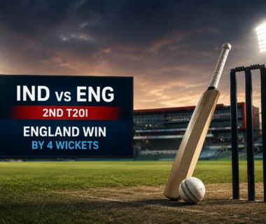 Ind vs Eng 2nd T20 match at Old Trafford where England defeated India by four wickets.