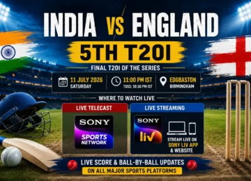 India and England players ahead of the IND vs ENG 5th T20I at Edgbaston, Birmingham.