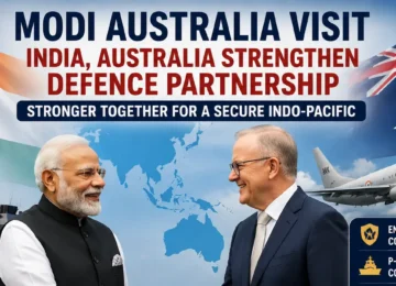 Prime Minister Narendra Modi during discussions on India-Australia defence cooperation.