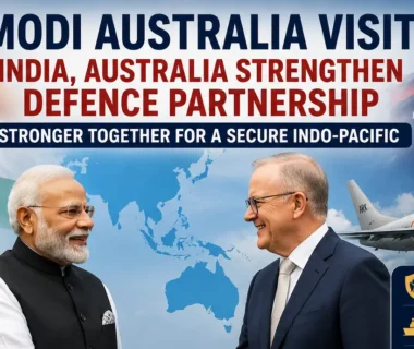 Prime Minister Narendra Modi during discussions on India-Australia defence cooperation.
