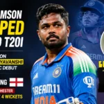 Sanju Samson dropped from India Playing XI against England in the second T20I.