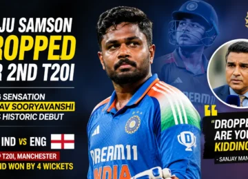 Sanju Samson dropped from India Playing XI against England in the second T20I.