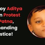 Aditya Kumar stages protest in Patna seeking justice for parents