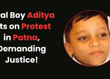 Aditya Kumar stages protest in Patna seeking justice for parents