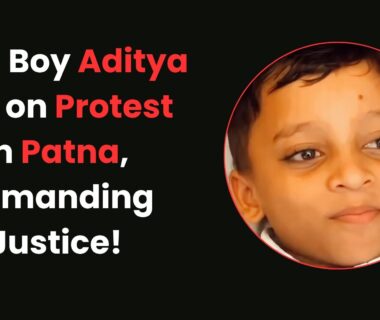Aditya Kumar stages protest in Patna seeking justice for parents