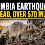 Colombia Earthquake leaves 132 dead and over 570 injured after a 7.4-magnitude tremor
