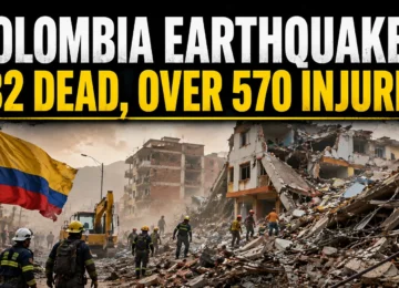 Colombia Earthquake leaves 132 dead and over 570 injured after a 7.4-magnitude tremor
