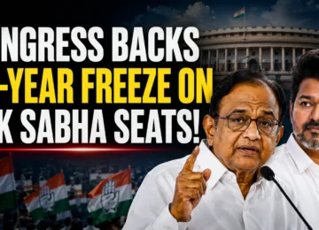 Congress Delimitation Stand supports a 25-year freeze on 543 Lok Sabha seats and protection of Tamil Nadu’s 39 seats