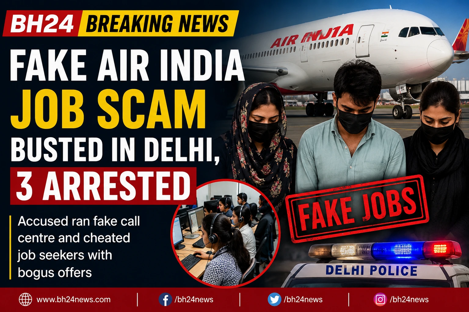 Fake Air India job scam busted in Delhi as police arrest three accused
