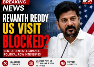 Telangana Chief Minister Revanth Reddy after Centre denies clearance for his US visit