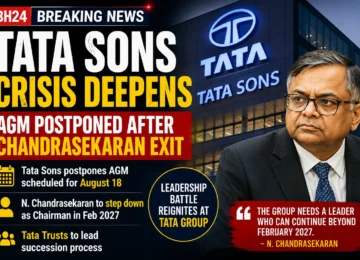 Tata Sons crisis deepens as N Chandrasekaran prepares to step down and AGM is postponed.